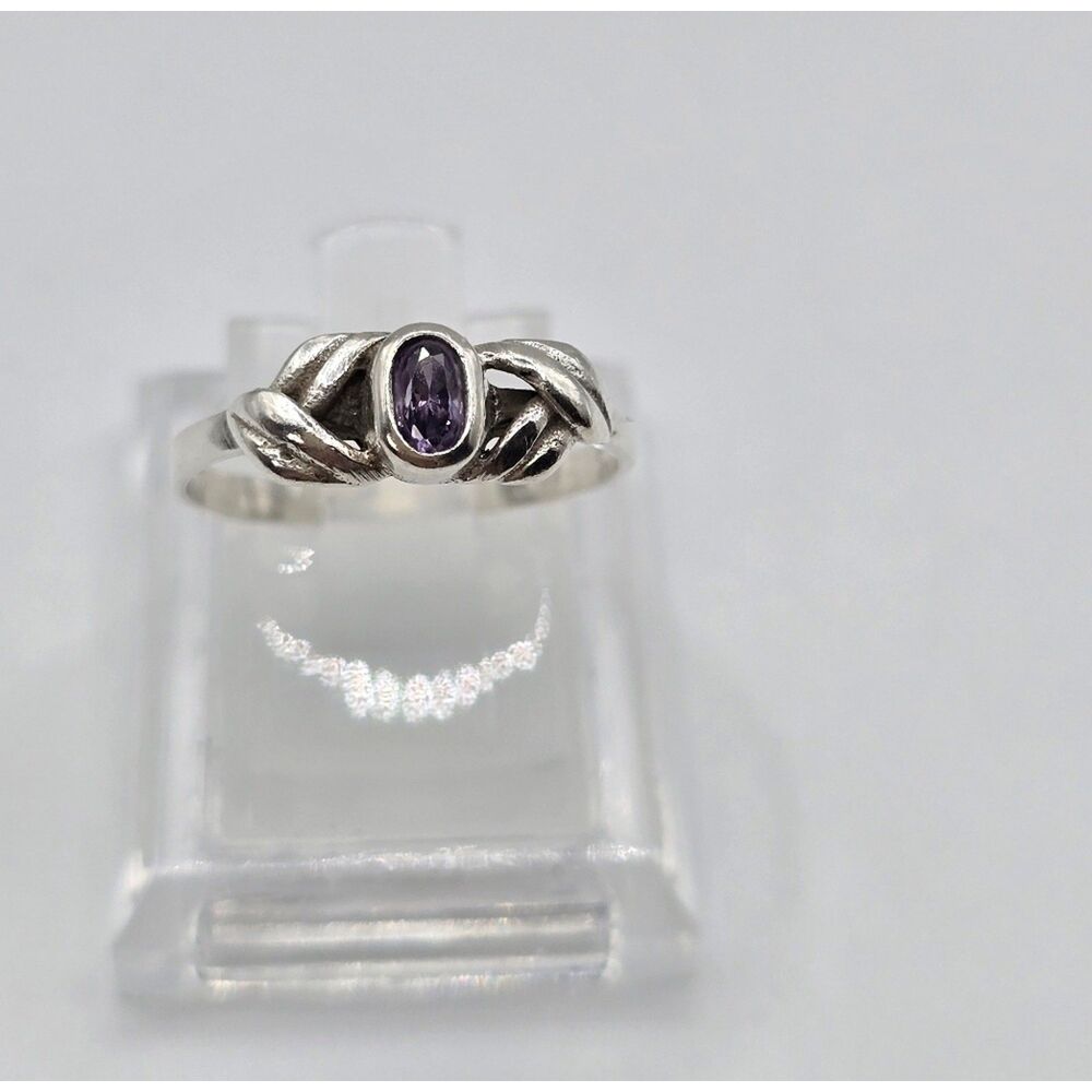 Vintage Danity STS JEWELERS Amethyst 925 Ring Size 8